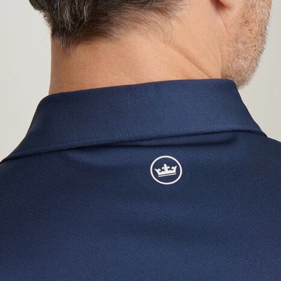 PETER MILLAR FIRM PRICE NAVY POLO CROWN SPORT SUMMER COMFORT  SIZE XLARGE - Picture 2 of 4